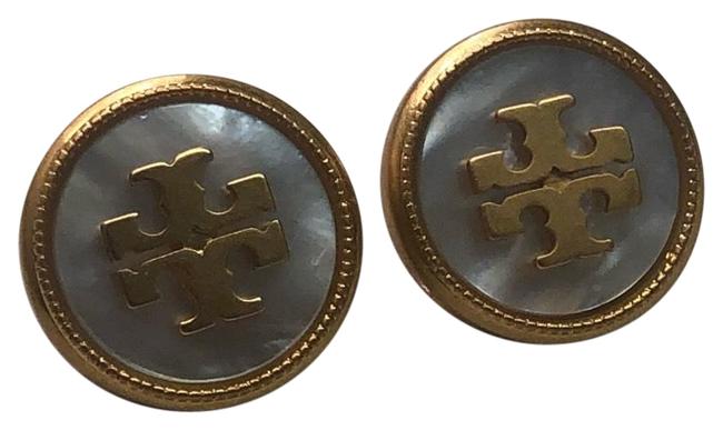 Tory Burch Gold Iridescent Earrings 