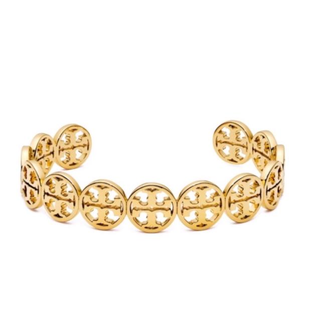 Tory Burch Gold Logo Cuff Bracelet 
