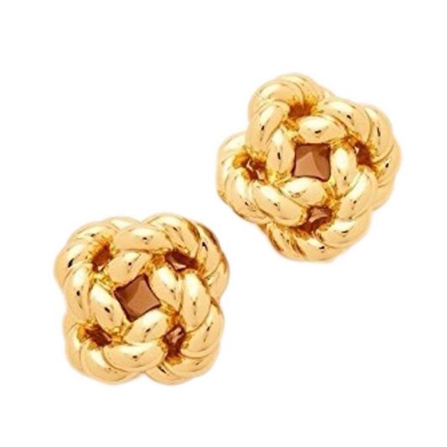 Tory Burch Gold Rope Love Knot Earrings 