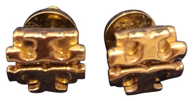 Tory Burch Gold Stud Logo Earrings 