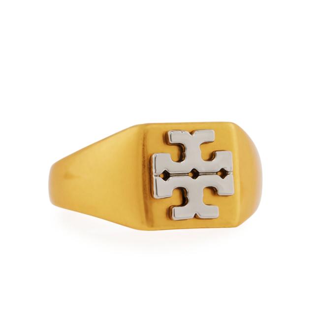 Tory Burch Gold T Block Ring 
