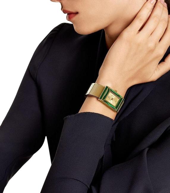 Tory Burch Gold ToneGreen Robinson Trb5002 Women's Quartz Watch 