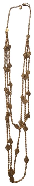 Tory Burch Gold Triple Strand Necklace 