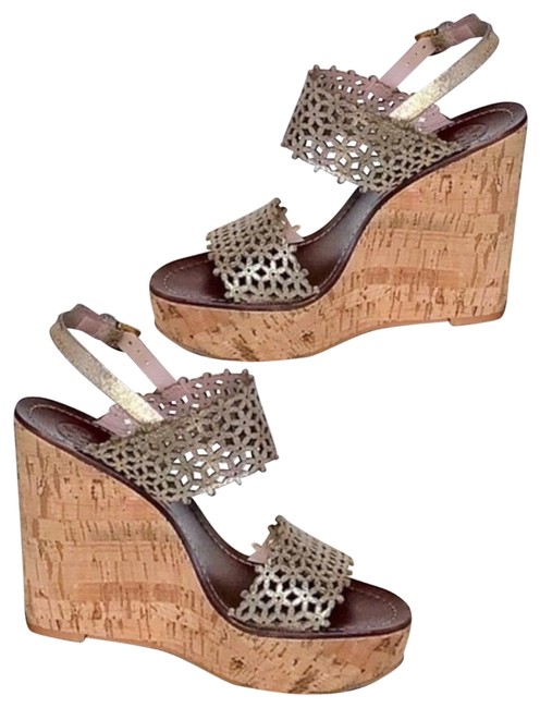 Tory Burch Gold Wedges 5 