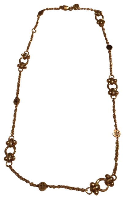 Tory Burch Goldtone Logo Link Necklace 