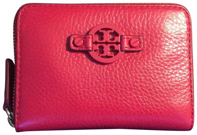 Tory Burch Gooseberry Zip Coin Key &amp Card Case Wallet 
