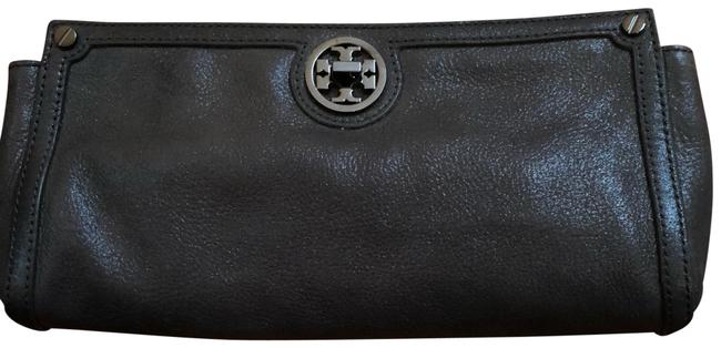 Tory Burch Gray Leather Clutch 