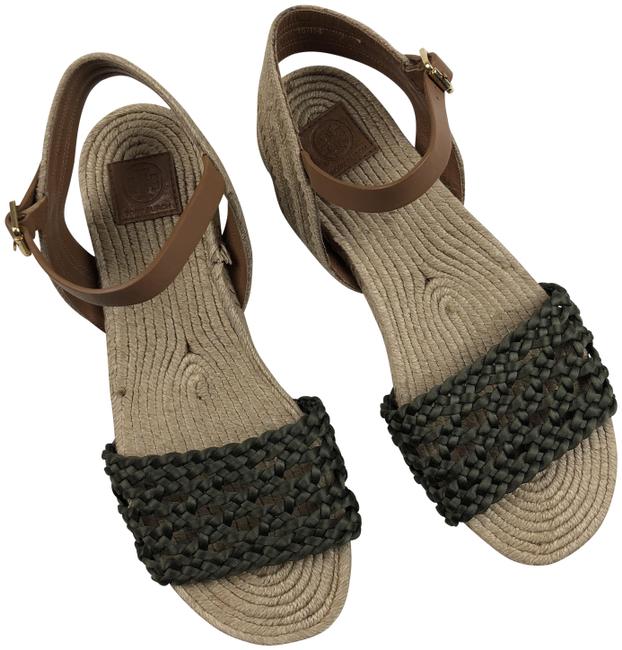 Tory Burch Green Nwob Solemar Flat Espadrille Sandals