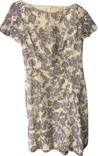 Tory Burch Grey Lace Short Casual DressS 