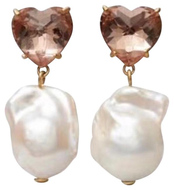 Tory Burch Heart Nwot Baroque Pearl Drop Earrings 
