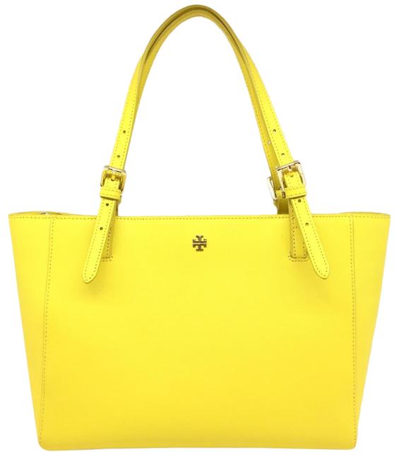 Tory Burch Ladies Tote Yellow Nylon Shoulder Bag 