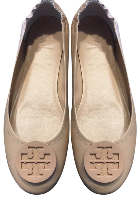 Tory Burch Light Oak Minnie Travel Ballet Flats 5 