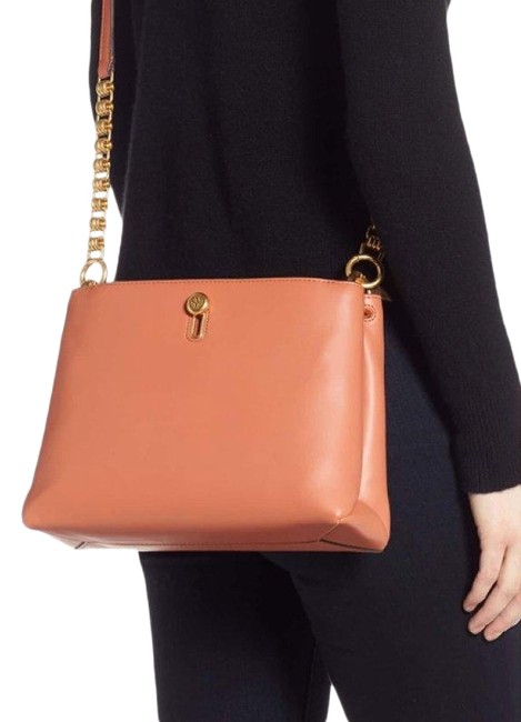 Tory Burch Lily Chain Tramonto Leather Cross Body Bag 