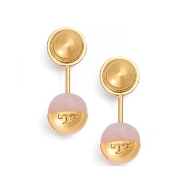 Tory Burch * Logo Bead Ear Jackets Earrings 