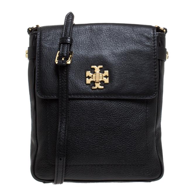 Tory Burch Messenger Black Leather Shoulder Bag 