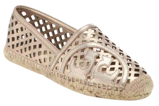 Tory Burch Metallic Leather Espadrilles Flats Sneakers
