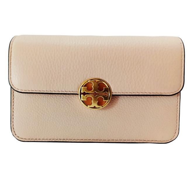 Tory Burch Mini Chelsea Pale Apricot Leather Shoulder Bag 