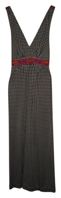 Tory Burch Multi Color Jersey Ikat Long Casual Maxi Dress