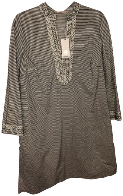 Tory Burch Navy Blue and White Summer Tunic 4 L 