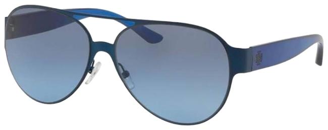 Tory Burch Navy Blue Aviator Style Sunglasses 