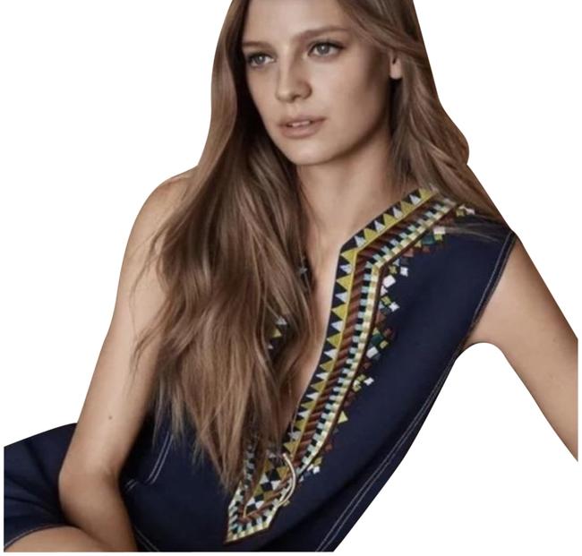 Tory Burch Navy Blue Sophia Short Cocktail Dress