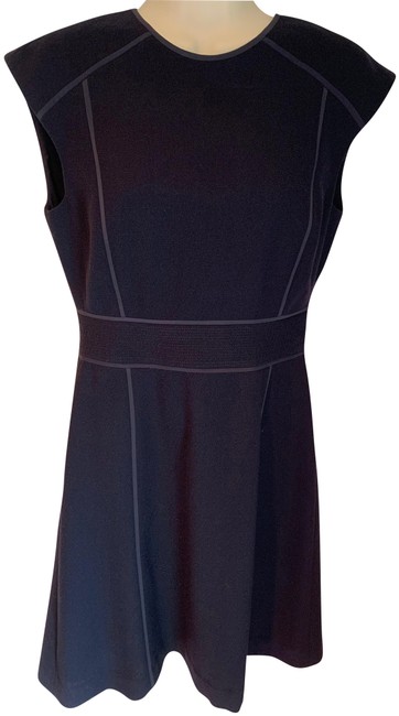 Tory Burch Navy Blue Wool Crepe Sheath Short Work Office Dress