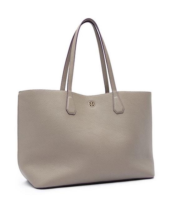 Tory Burch New French Grey Leather Tote 