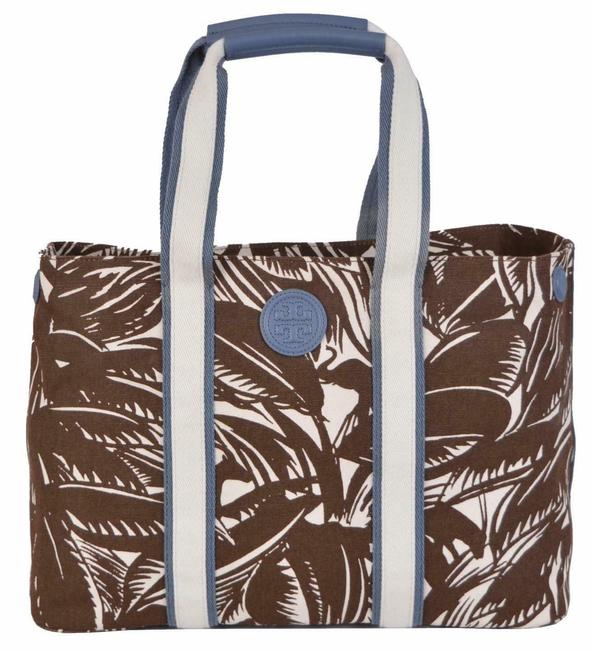 Tory Burch New Floral Tabora Handbag Multicolor Canvas Tote 