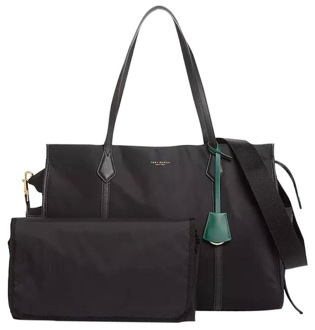 Tory Burch New Tote Black Nylon Diaper Bag 
