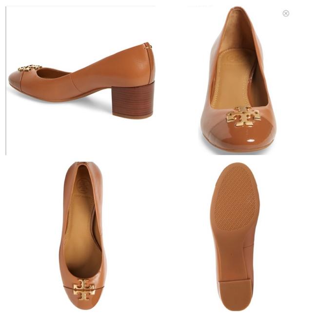 Tory Burch Nwot Cap Toe Tan Pumps