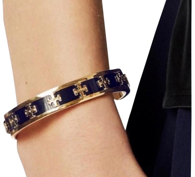 Tory Burch Nwot Logo Cuff Black Earrings 