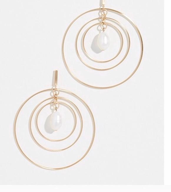 Tory Burch Nwt Pearl Multihoop Earrings 
