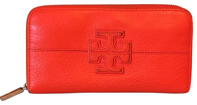 Tory Burch Orange Continental Hst036 07 13 Wallet 