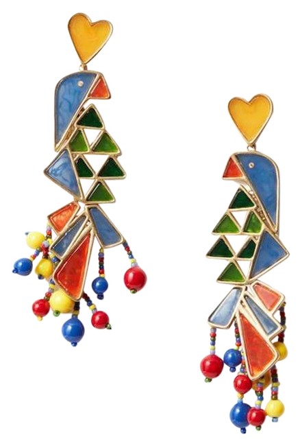 Tory Burch Parrot Statement Earrings 