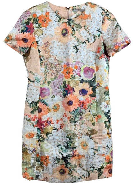 Tory Burch Pastel Peach Cream Kaley Short Work Office Dress 0 M 