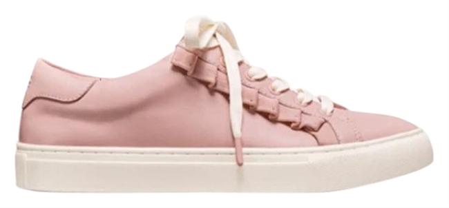Tory Burch Pink Ruffle Leather Sport Sneakers