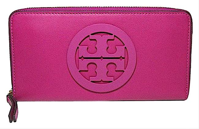 Tory Burch Pink with Tag Charlie Women's Zip Continental Wall Wallet 