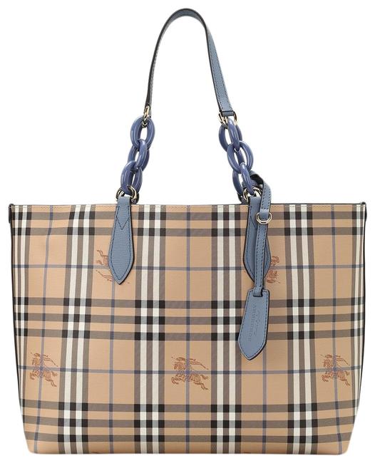 Tory Burch Reversible Medium Blue Tote 