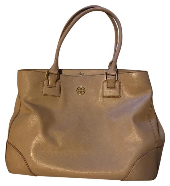 Tory Burch Robinson Large Saffiano Leather Blush Tote 