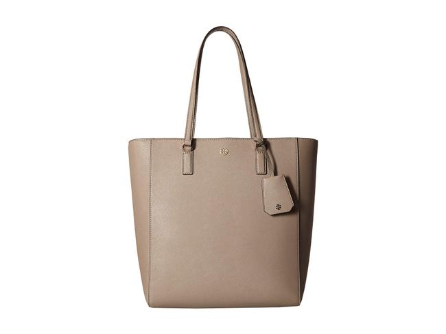 Tory Burch Robinson North South Beige Leather Tote 