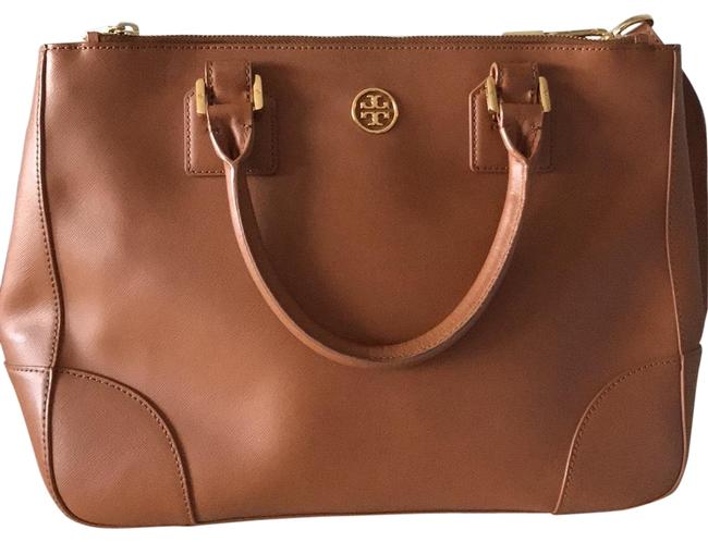 Tory Burch Robinson Tote Cardamom Leather Wristlet 