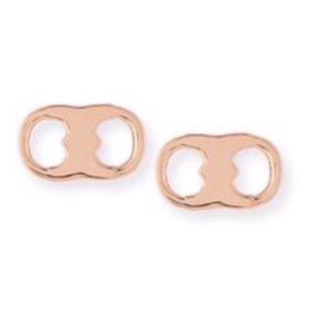 Tory Burch Rose Gold Gemini Duality Earrings 