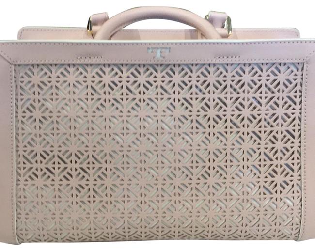 Tory Burch Satchel Pink Leather Baguette 