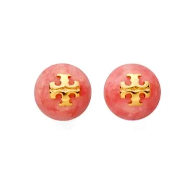 Tory Burch Semiprecious Stone Pink Earrings 