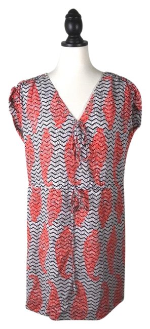 Tory Burch Silk Print Short Cocktail Dress  S 