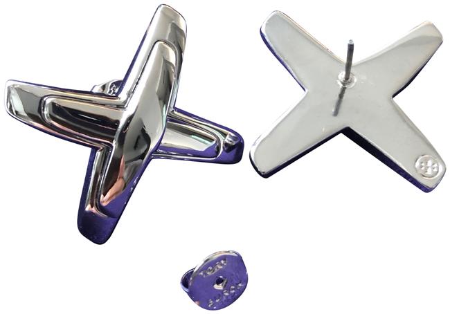 Tory Burch Silver Stud X Earrings 