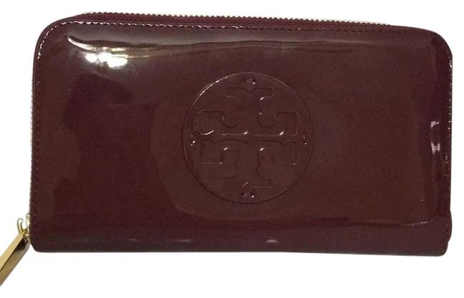 Tory Burch Stacked Patent Zip Continental Wallet 