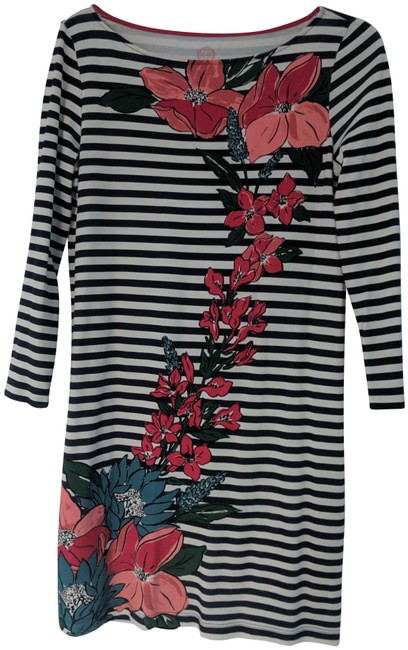 Tory Burch Stripes and Floral Short Casual Dress