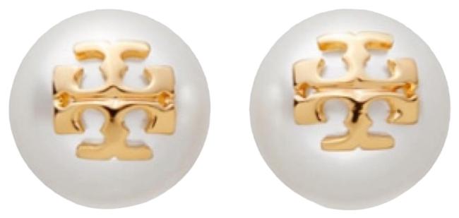 Tory Burch Stud Crystal pearl Earrings 