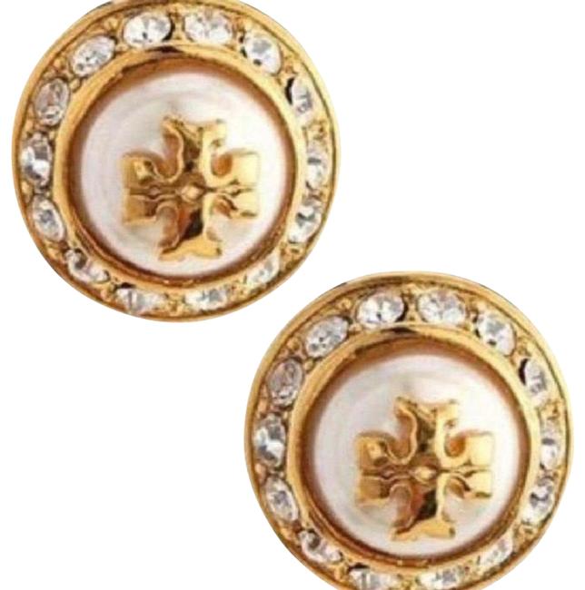 Tory Burch Stud Natalie Pearl Earrings 